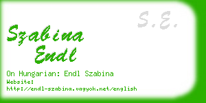 szabina endl business card